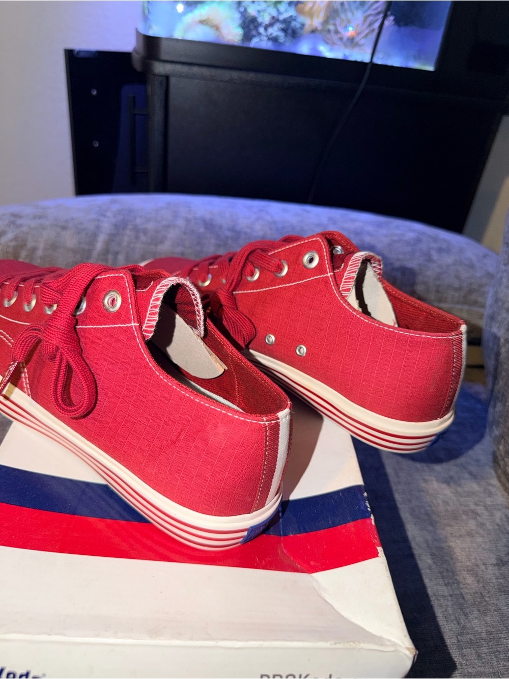 PRO-Keds 69er Lo Ripstop Brick Red Men’s Size 8 Retro Sneakers - Picture 11 of 11